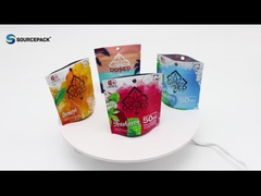 Μυρωστικοποιημένο φερμουάρ Καναβίδα συσκευασία σακούλες Custom πλαστικό Mylar μαριχουάνα χόρτο Stand up τσάντα