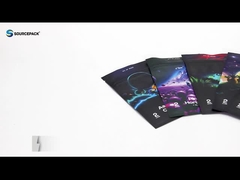 Προσαρμοσμένο σφραγισμένο σάκο συσκευασίας ζιζάνης 3 πλευρικές σφραγίδες σάκος Mylar με ψηφιακή εκτύπωση